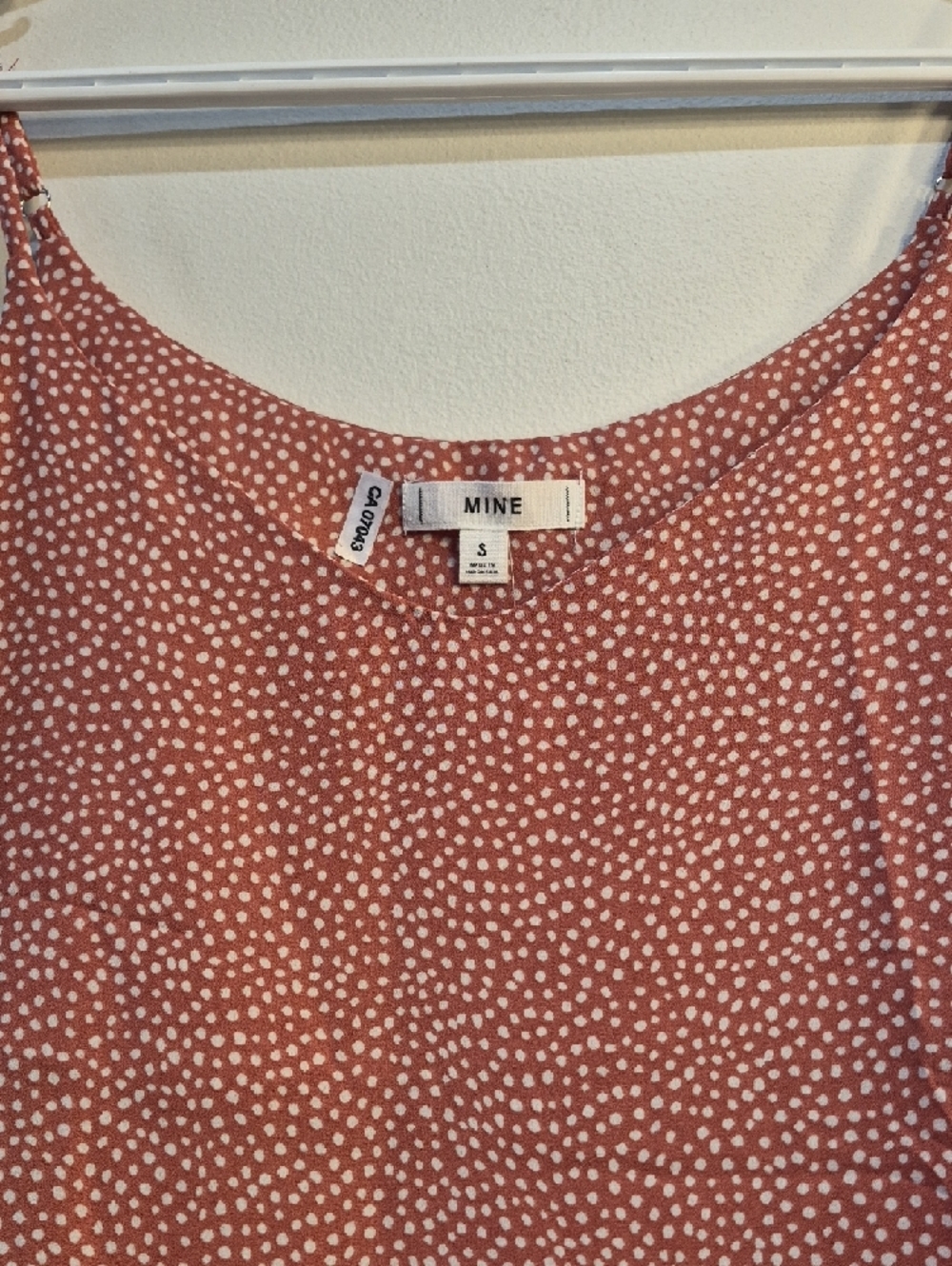 mine Rusty Rose Polka Dot Cami - Picture 4 of 7